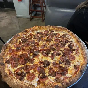 Da Bronx Pizza with added sausage