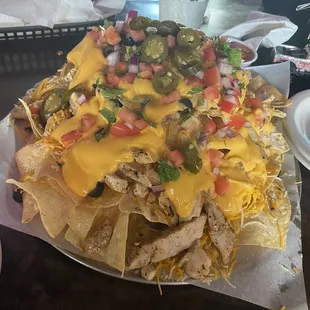 The &quot;Weak Ass Chicken Nachos&quot;. Still huge. Only $5 on Mondays!