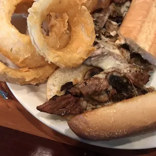 My steak and cheese sandwich