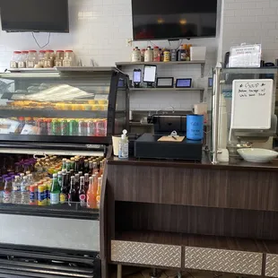 the inside of a restaurant