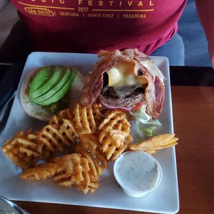 food, waffles