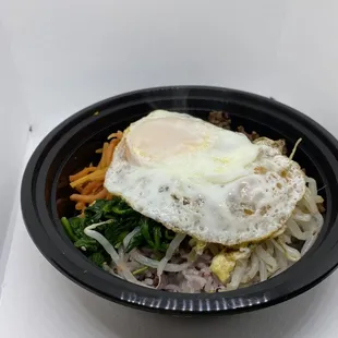 a plate of food on a table