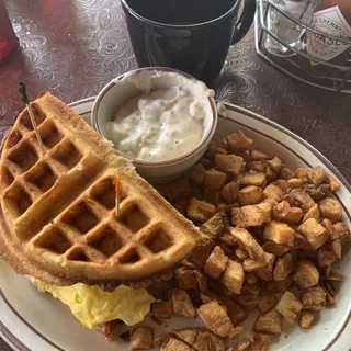 Western Waffle Sandwich