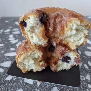 06/29/24 Blueberry Lemon - Vanilla Cake Donut infused with Blueberries, Meyer Lemon Zest Glaze