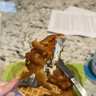 Seasoning under that beautiful crispy coating