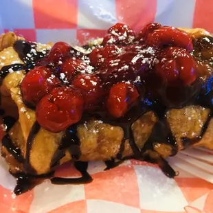 Cheesecake crepe - I elected to have the deep fried version
