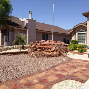the front yard of a home