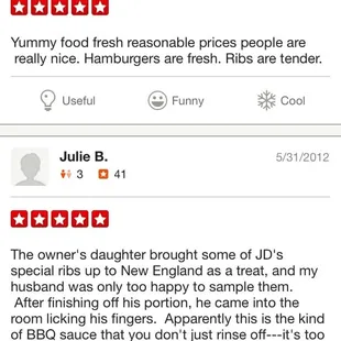 Reviews from our previous location