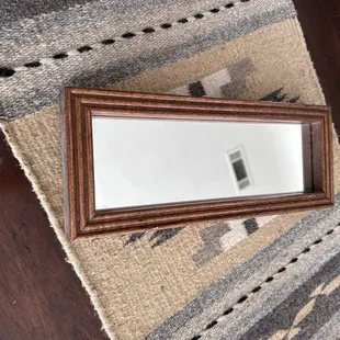 Cute wooden mirror