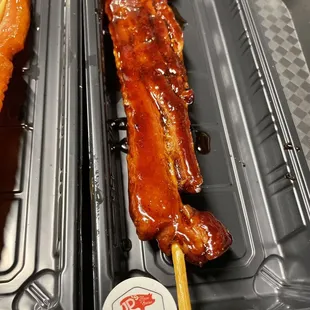 Char Siu Chinese BBQ Skewered Bacon