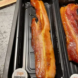 Vanilla Bourbon BBQ Skewered Bacon