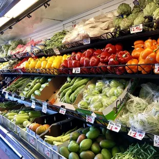 Huge selection of fruit and vegetables