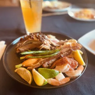 a plate of food on a table