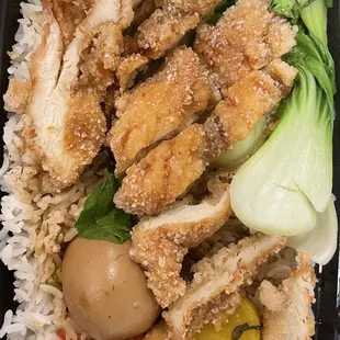 Chicken cutlet Taiwanese lunch box