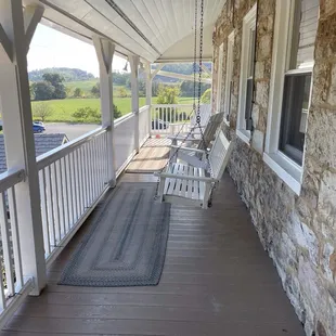 the huge porch out front