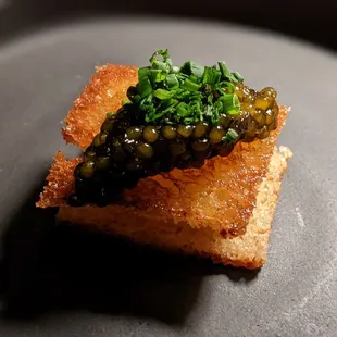 12/01/23 Golden Osetra Caviar Egg Toast