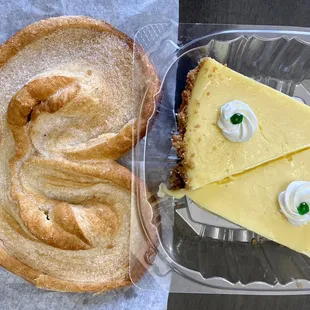 Palmier and key lime pie