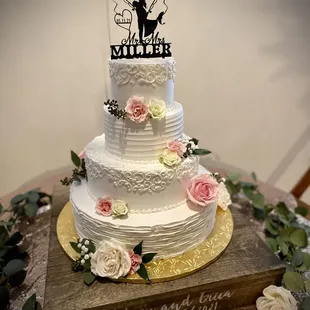 a wedding cake