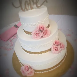 a wedding cake