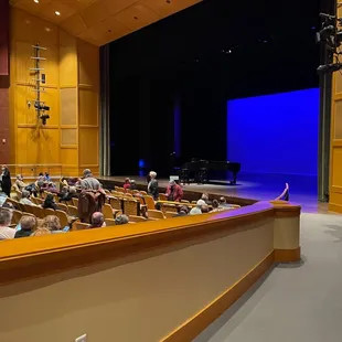 Looking toward the stage