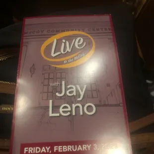 Jay Leno in person
