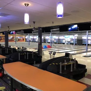 a bowling alley