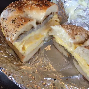 Sausage Egg and Cheese on Croissant