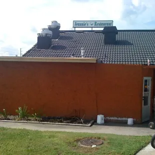 a motorcycle parked outside