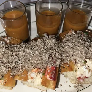 Lobster rolls topped with truffle. 10/10!
