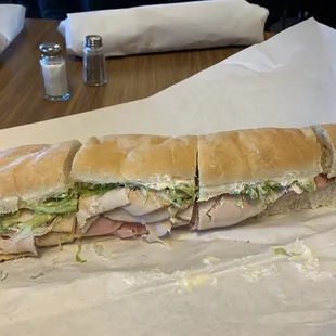 Turkey ham and cheese