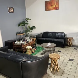 Inside for coffee ceremonies on weekends