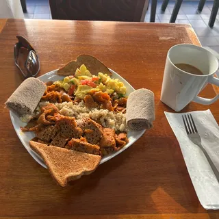 Ethiopian Breakfast Combo