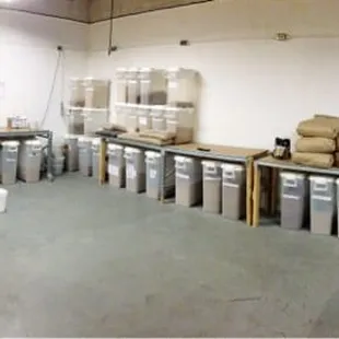 Panoramic of the Grain Room and Supplies