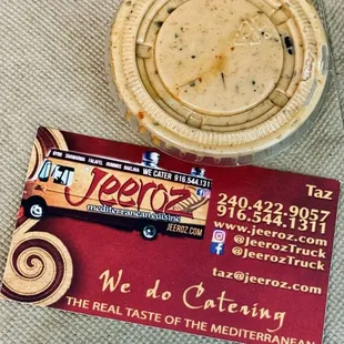 06.06.24 Jeeroz Sauce and business card