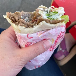Gyro wrap (top of menu)
