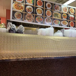 The inside pickup area