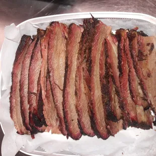 Good smoked brisket always have that perfect smoke ring