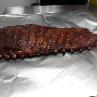 slow smoke rack of ribs