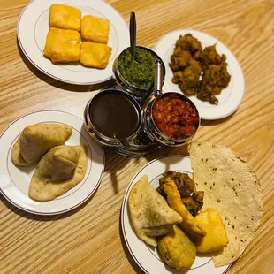 a variety of food items