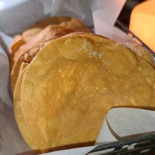 Crispy tortillas