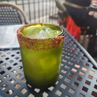 Jefe margarita with tajin