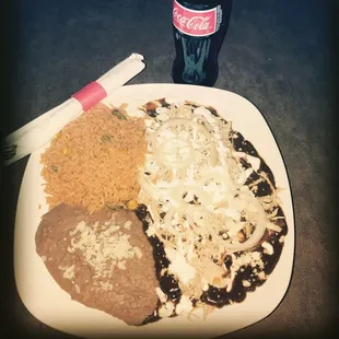 CHICKEN MOLE ENCHILADAS