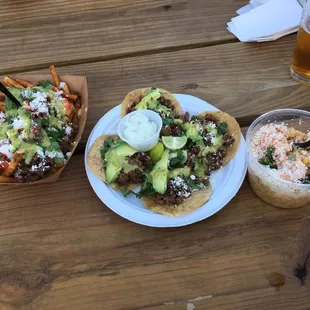 Corpitos Fries, tacos, and corn cup