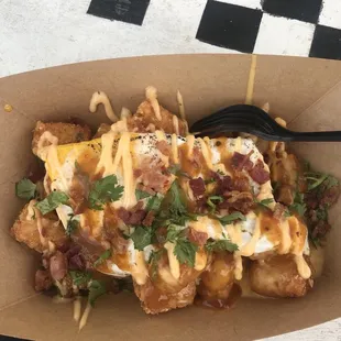 Breakfast hash with added salsa. So delicious!