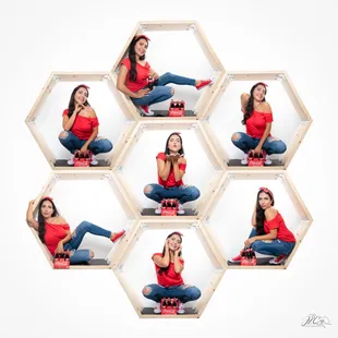Honeycomb Shoot with Daniela. 
Studio Session