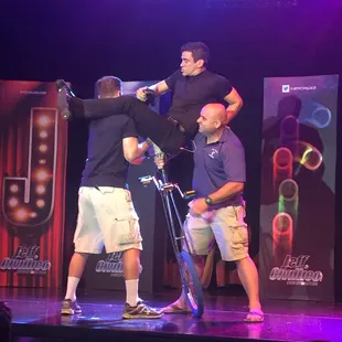 Jeff interacting with the crowd