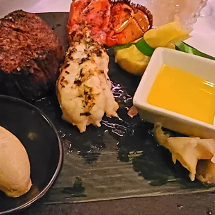 Wygu Steak and Lobster