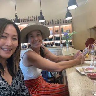 At the tasting counter