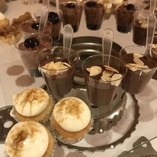 Mini desserts for business event