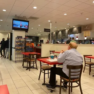 a man sitting at a table